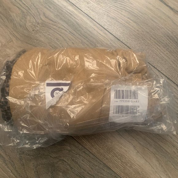 NWT RHONDA SHEAR KNIT LOUNGE PANTS SUNTAN W/ANIMAL PRINT LARGE - Picture 2 of 4